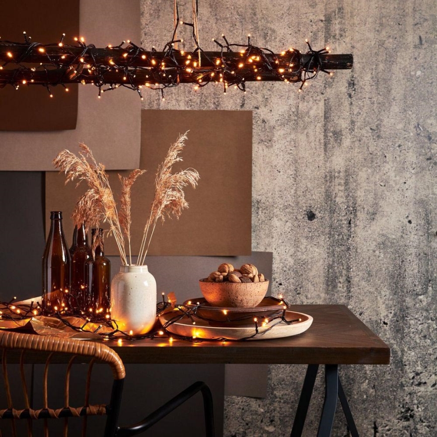 Eglo - LED lauko  girlianda 1200xLED 29m IP44 šiltai balta