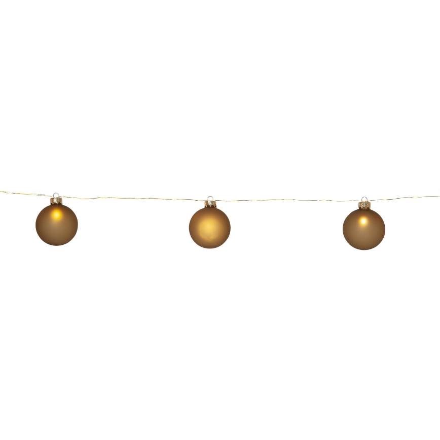 Eglo 411557 - Kelėdinė girlianda BLISS 22xLED/3xAA 2,6m šilta balta