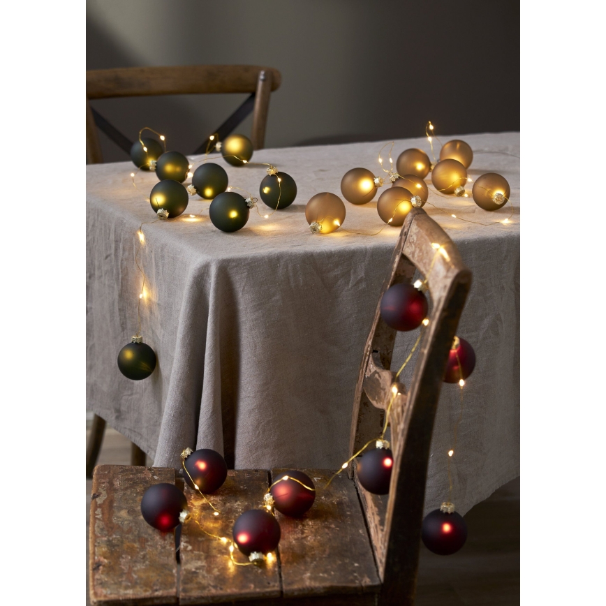 Eglo 411558 - LED kalėdinė girlianda BLISS 22xLED/3xAA 2,6m šilta balta