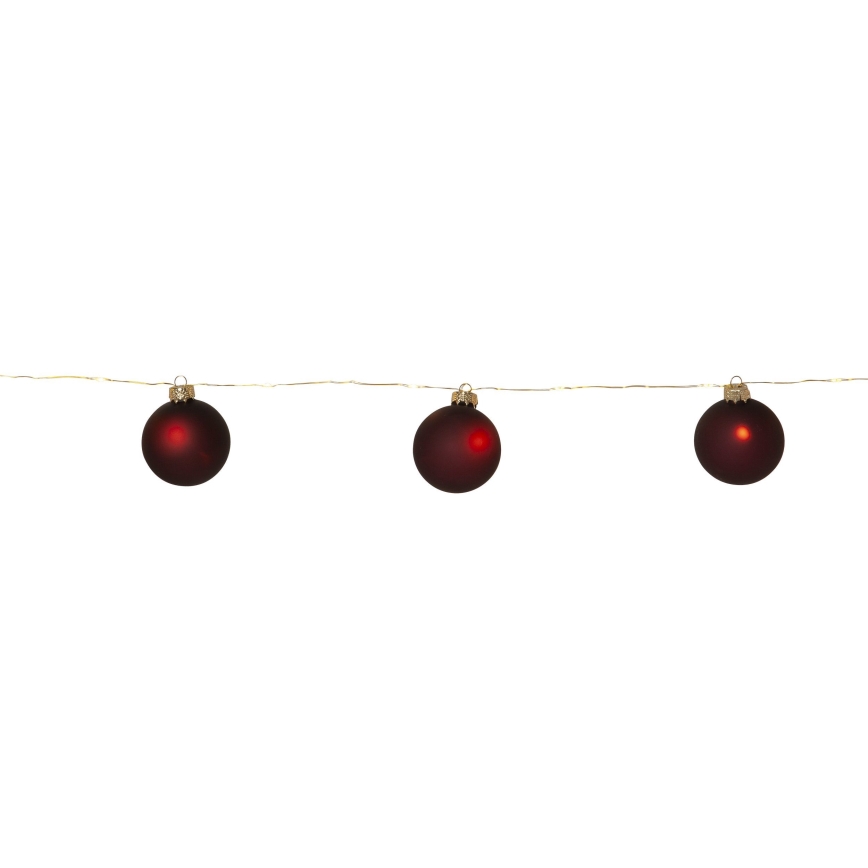 Eglo 411559 - Kelėdinė girlianda BLISS 22xLED/3xAA 2,6m šilta balta