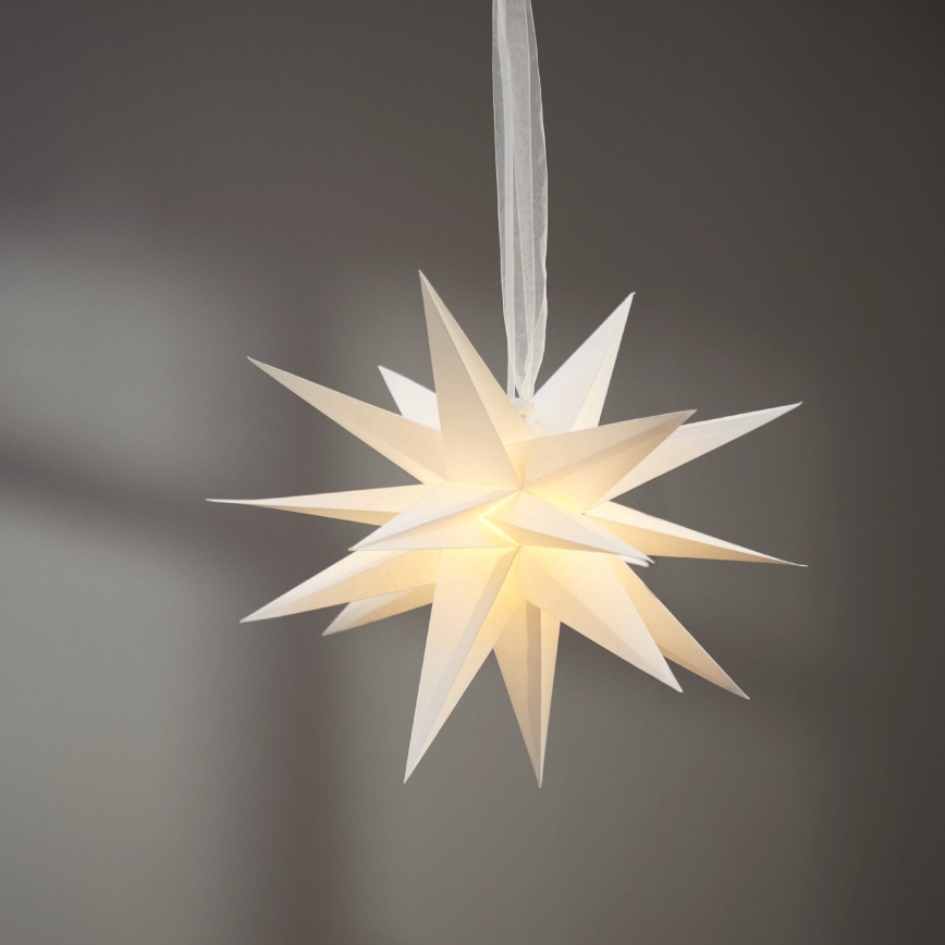 Eglo 411565 - Kalėdų dekoracija DECEMBER žvaigždė 1xE14/25W/230V 35 cm pilka