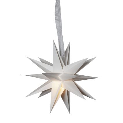 Eglo 411565 - Kalėdų dekoracija DECEMBER žvaigždė 1xE14/25W/230V 35 cm pilka