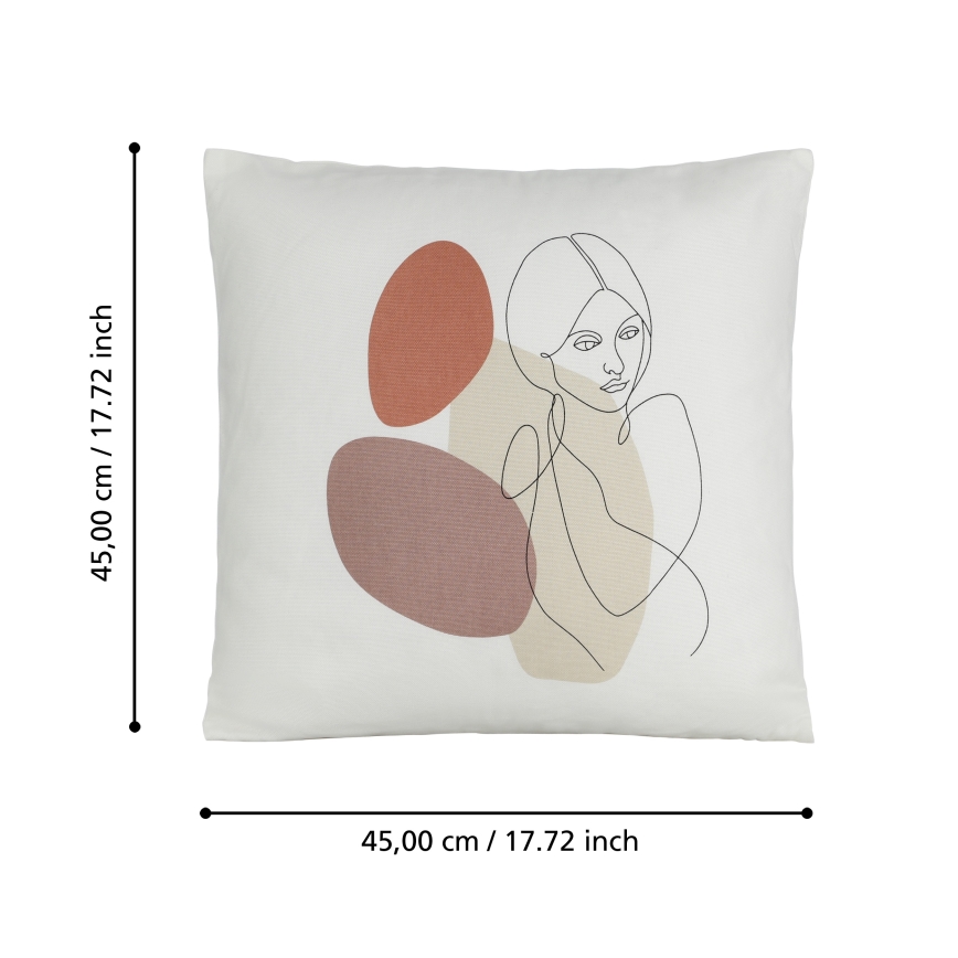 Eglo 420008 - Dekoratyvinė pagalvėlė CHEVERY 45x45 cm daugiaspalvė