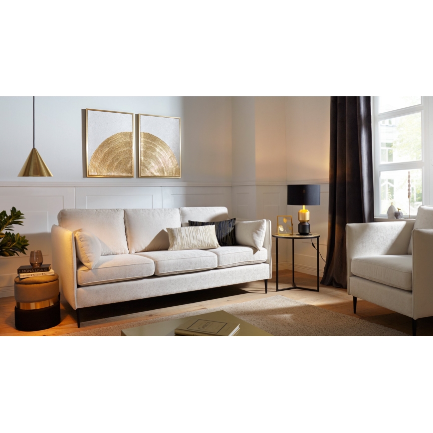 Eglo 420018 - Dekoratyvinė pagalvėlė CHEVERY 30x50 cm kreminė/auksinė