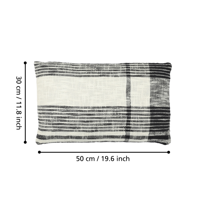 Eglo 420062 - Dekoratyvinė pagalvėlė CHEVERY 30x50 cm kreminė/juoda