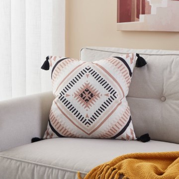 Eglo 420079 - Dekoratyvinė pagalvėlė CHEVERY 45x45 cm smėlinė/juoda