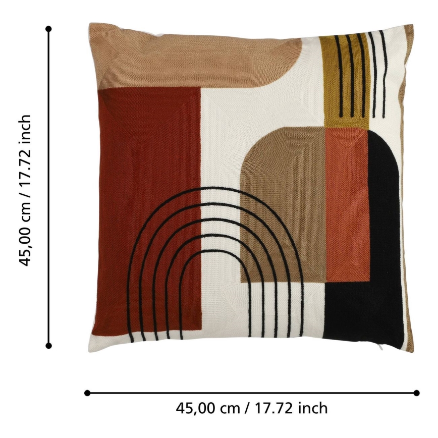 Eglo - Dekoratyvinė pagalvė 45x45 cm spalvingas