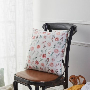 Eglo 420102 - Dekoratyvinė pagalvėlė GEBENG 45x45 cm balta/rožinė