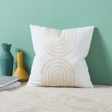 Eglo 420238 - Dekoratyvinė pagalvėlė BERHALA 45x45 cm balta/smėlinė