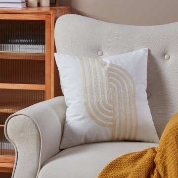 Eglo 420241 - Dekoratyvinė pagalvėlė BERHALA 45x45 cm balta/bėžinė