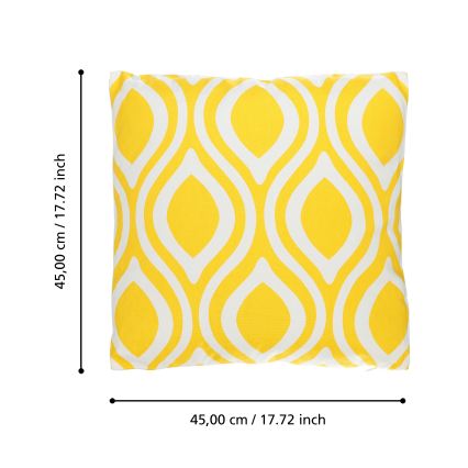 Eglo 420293 - Dekoratyvinė pagalvėlė CHEVERY 45x45 cm geltona