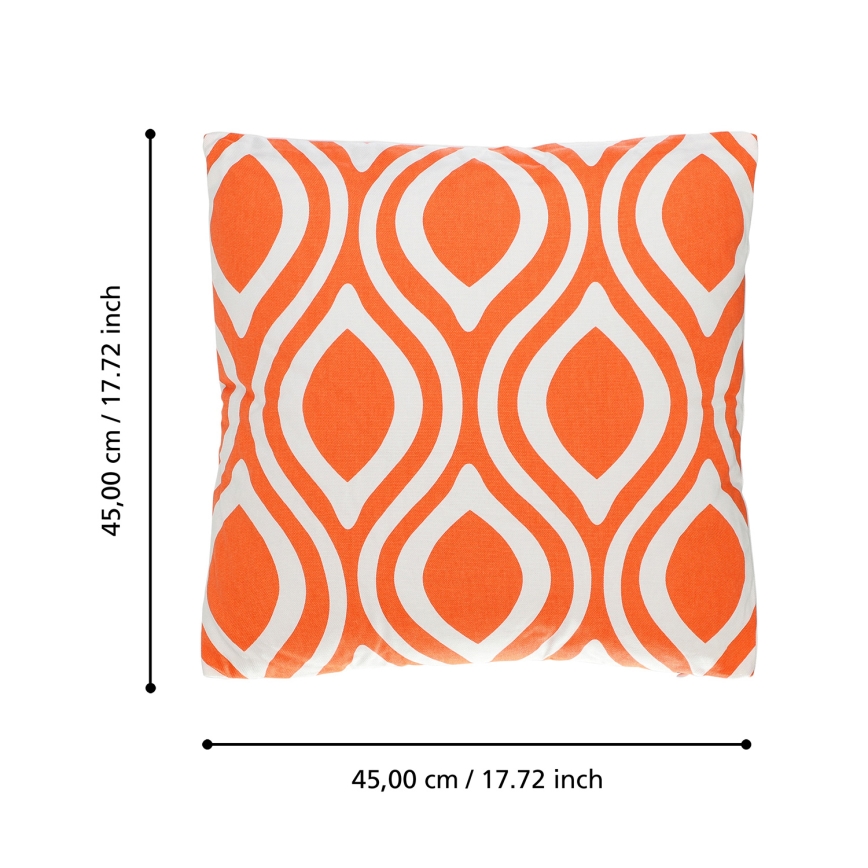 Eglo 420295 - Dekoratyvinė pagalvėlė CHEVERY 45x45 cm oranžinė