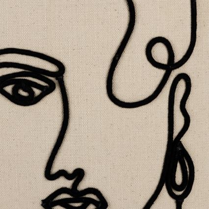 Eglo 420329 - Dekoratyvinė pagalvėlė CHEVERY 45x45 cm kreminė/juoda