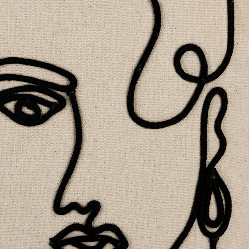 Eglo 420329 - Dekoratyvinė pagalvėlė CHEVERY 45x45 cm kreminė/juoda