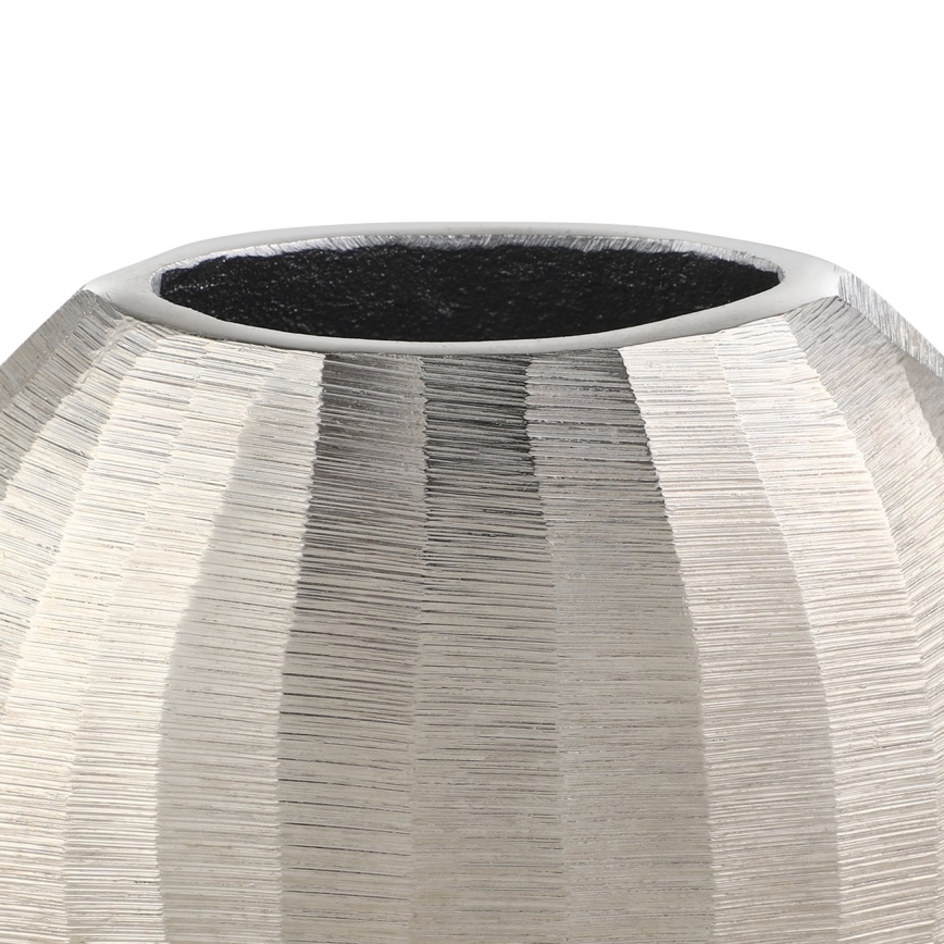 Eglo - Metalinė vaza 13x15 cm sidabras