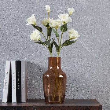 Eglo 421224 - Stiklinė vaza SIRANANA 25x13,3 cm ruda/dūminė