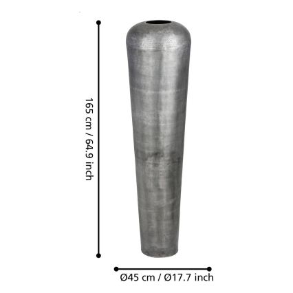 Eglo 421333 - Metalinė vaza MIYAZAKI 165x45 cm pilka