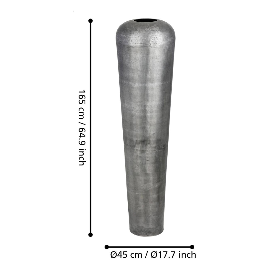 Eglo 421333 - Metalinė vaza MIYAZAKI 165x45 cm pilka