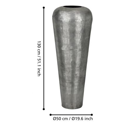 Eglo 421335 - Metalinė vaza MIYAZAKI 130x50 cm pilka