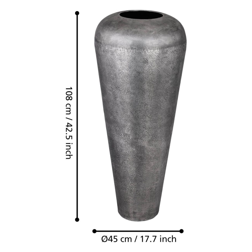 Eglo 421336 - Metalinė vaza MIYAZAKI 108x45 cm pilka