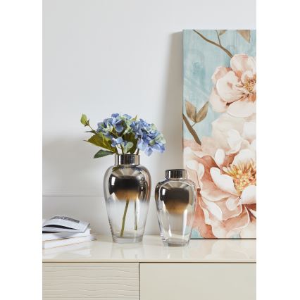 Eglo 421359 - Stiklinė vaza KENYASI 27 x 15,5 cm, blizgus chromas