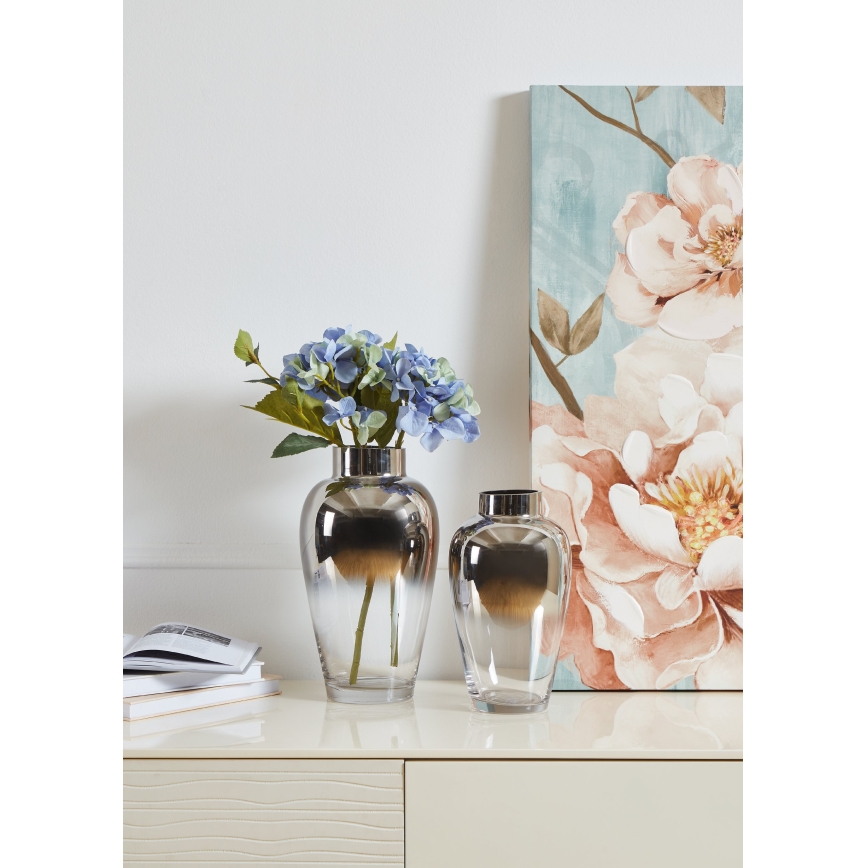 Eglo 421359 - Stiklinė vaza KENYASI 27 x 15,5 cm, blizgus chromas