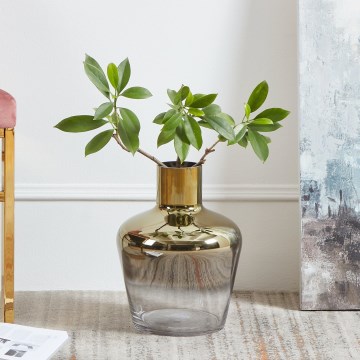 Eglo 421368 - Stiklinė vaza SAMUNTAI 32x25 cm auksinė
