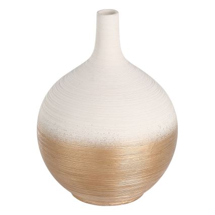 Eglo - Keraminė vaza 22x16 cm balta/auksas