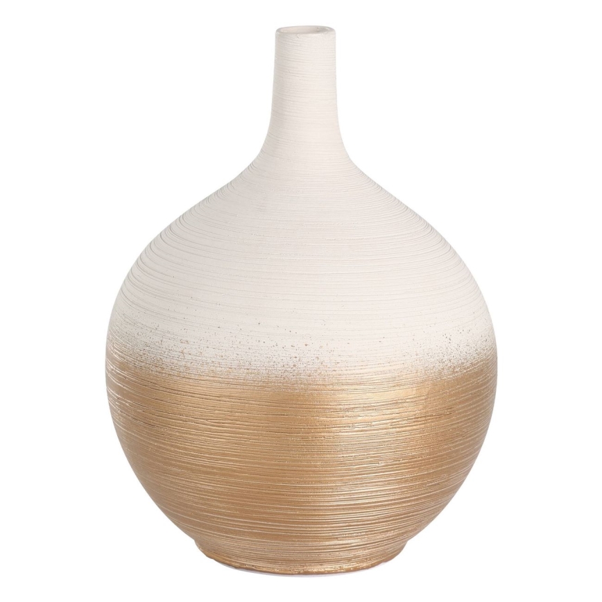 Eglo - Keraminė vaza 22x16 cm balta/auksas