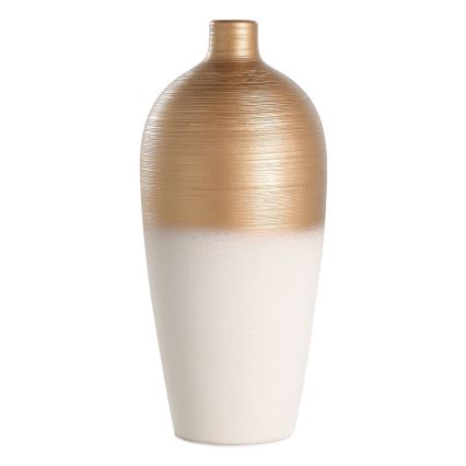 Eglo - Keraminė vaza 28x15 cm balta/auksas