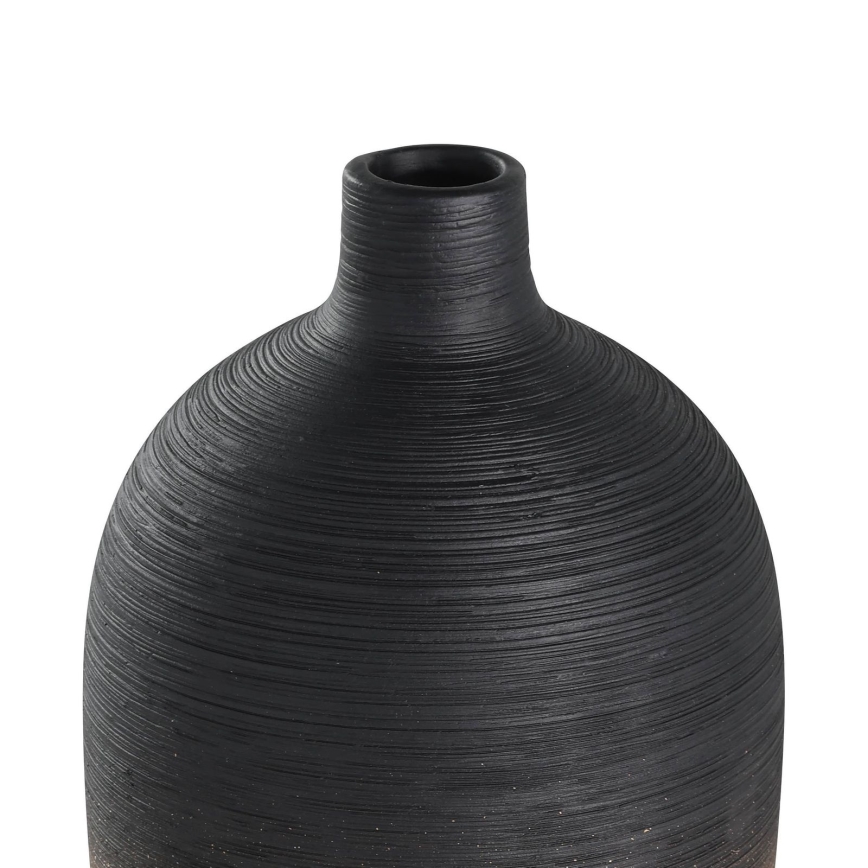 Eglo - Keraminė vaza 28x12,5 cm juoda/auksas