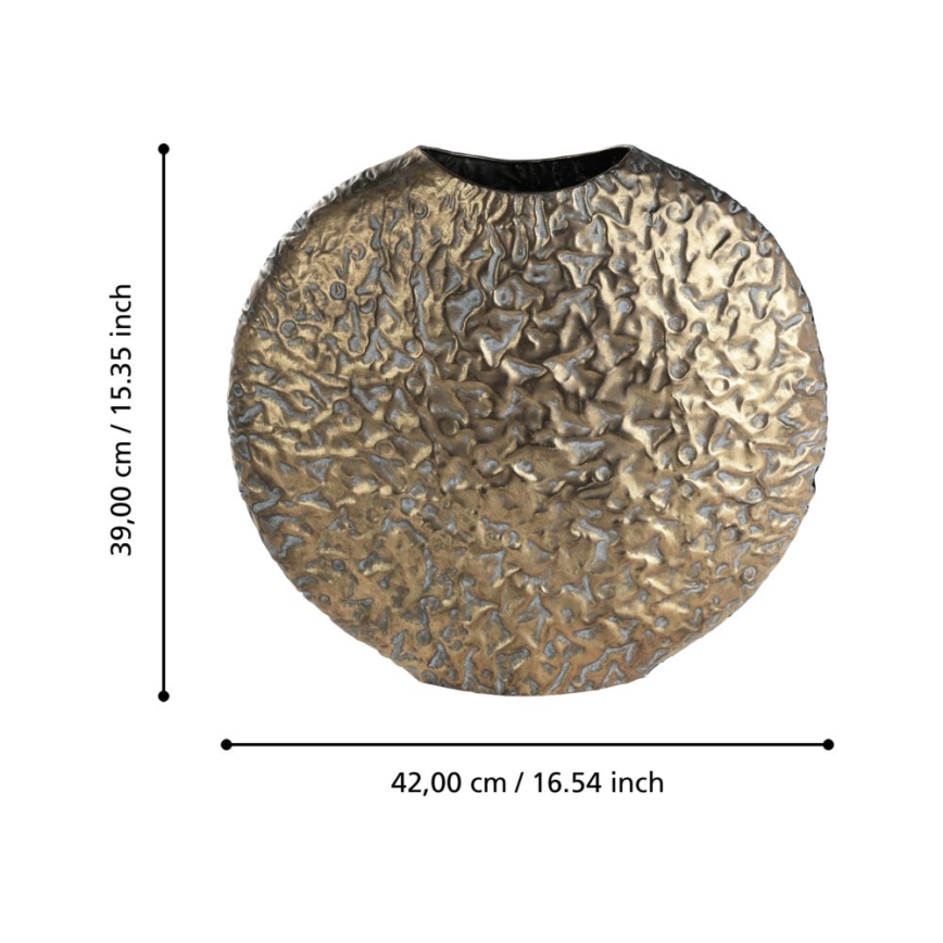 Eglo 421637 - Metalinė vaza LENGGENG 39x42 cm bronzinė