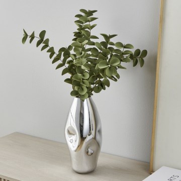 Eglo 421682 - Stiklinė vaza XIPORAI 28,5x14,5 cm blizgus chromas