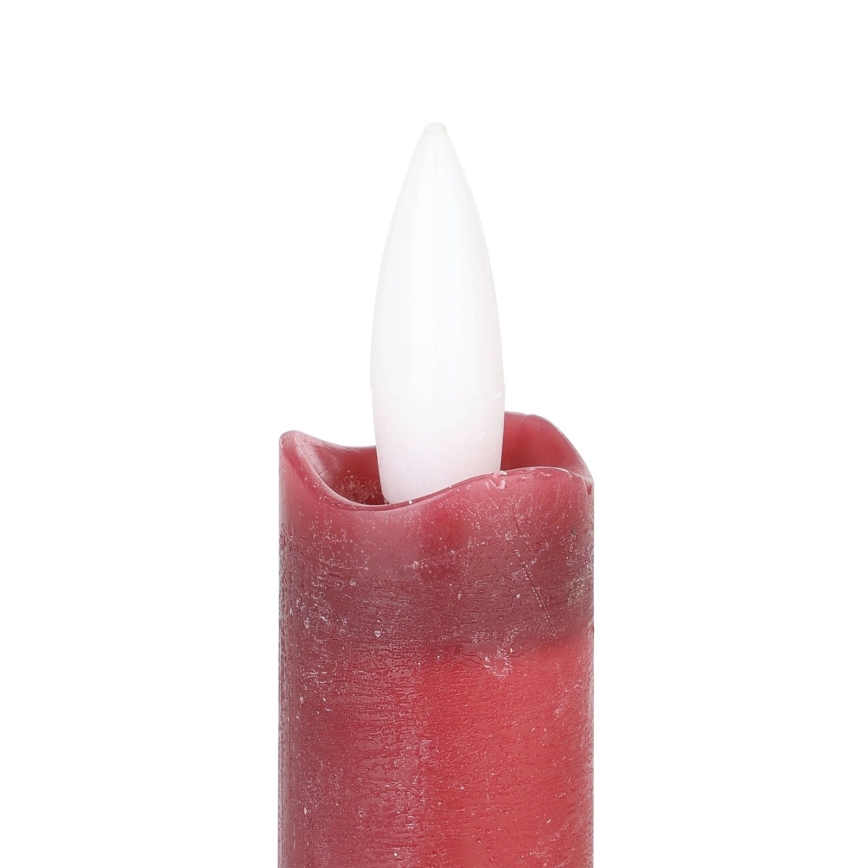 Eglo - KOMPLEKTAS 2x LED Candle LED/1xAAA 15 cm raudona