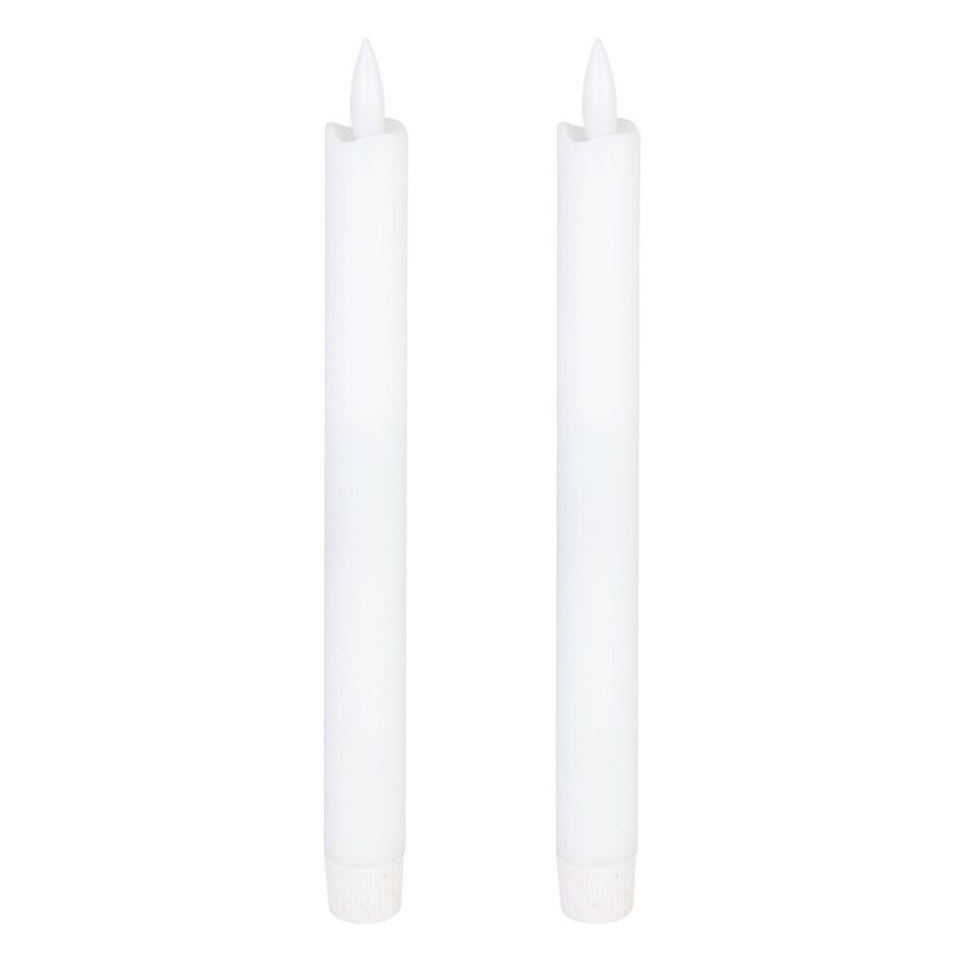 Eglo - RINKINYS 2x LED žvakė LED/1xAAA 24,5 cm balta