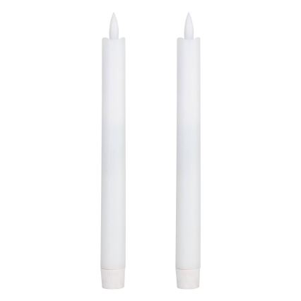 Eglo - RINKINYS 2x LED žvakė LED/1xAAA 24,5 cm balta