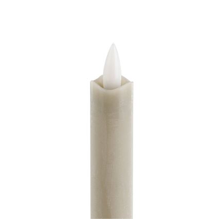 Eglo - KOMPLEKTAS 2x LED Candle LED/1xAAA 24,5 cm smėlio spalva