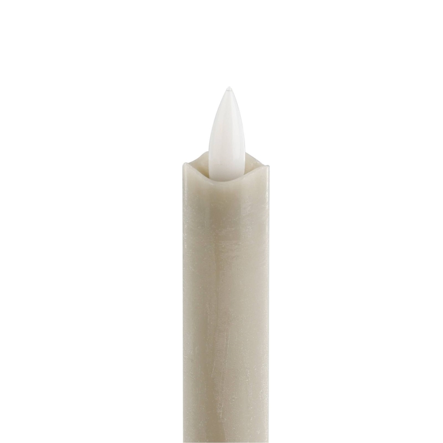 Eglo - KOMPLEKTAS 2x LED Candle LED/1xAAA 24,5 cm smėlio spalva