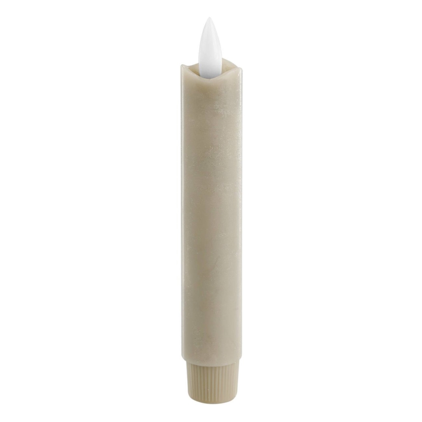 Eglo - KOMPLEKTAS 2x LED Candle LED/1xAAA 15 cm smėlio spalva