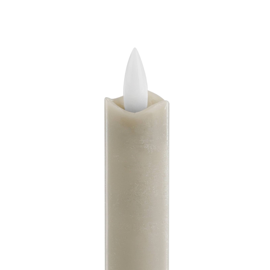 Eglo - KOMPLEKTAS 2x LED Candle LED/1xAAA 15 cm smėlio spalva