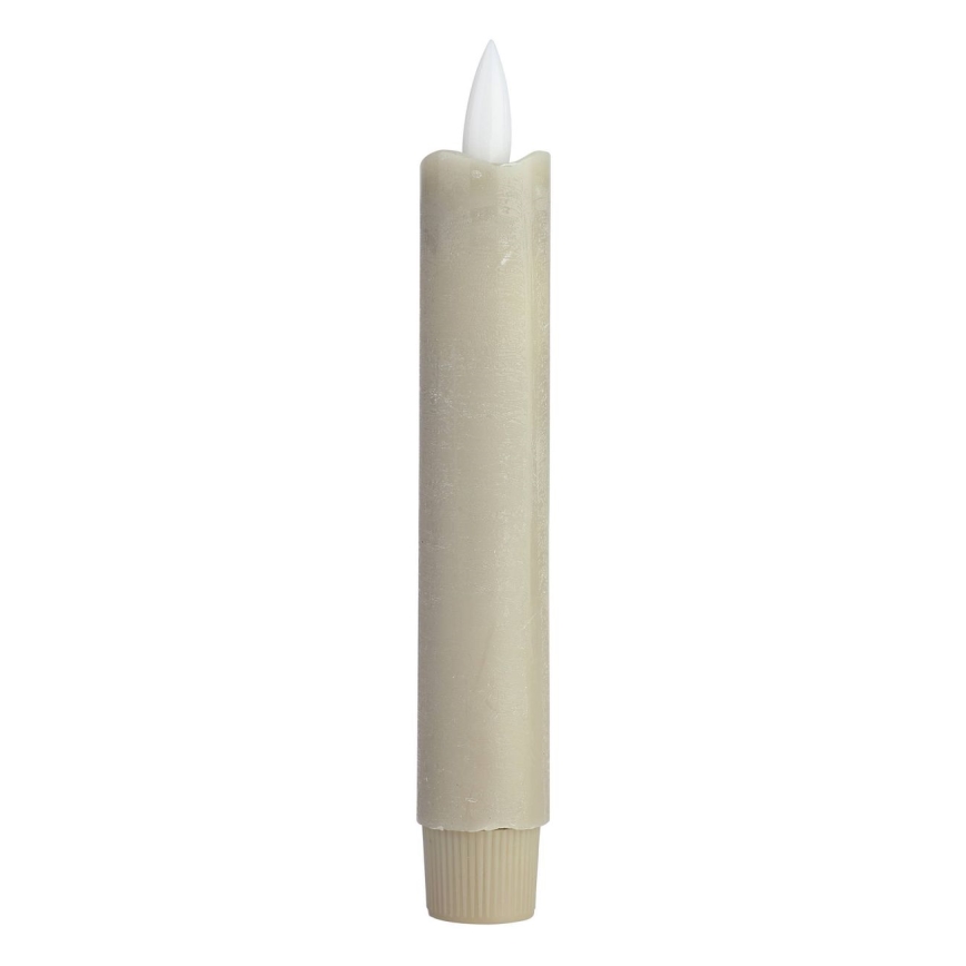 Eglo - KOMPLEKTAS 2x LED Candle LED/1xAAA 15 cm smėlio spalva