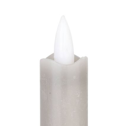 Eglo - KOMPLEKTAS 2x LED Candle LED/1xAAA 24,5 cm pilka