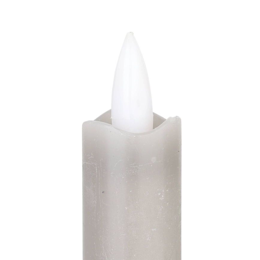 Eglo - KOMPLEKTAS 2x LED Candle LED/1xAAA 24,5 cm pilka