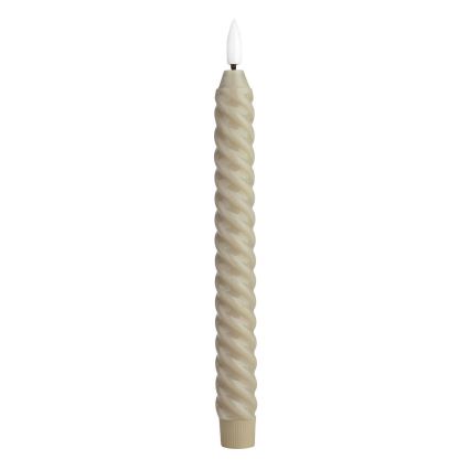 Eglo - RINKINYS 2x LED žvakė LED/1xAAA 24,5 cm smėlio spalva