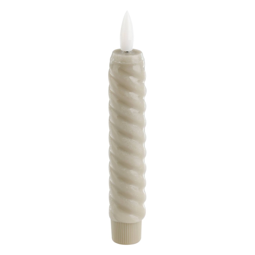 Eglo - KOMPLEKTAS 2x LED Candle LED/1xAAA 15 cm smėlio spalva