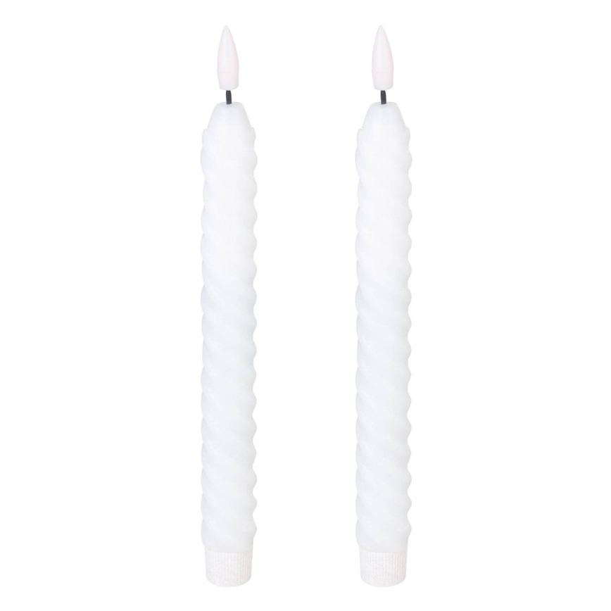 Eglo - KOMPLEKTAS 2x LED Candle LED/1xAAA 25 cm balta