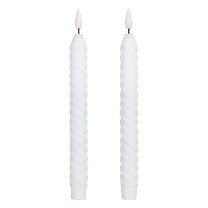 Eglo - KOMPLEKTAS 2x LED Candle LED/1xAAA 25 cm balta