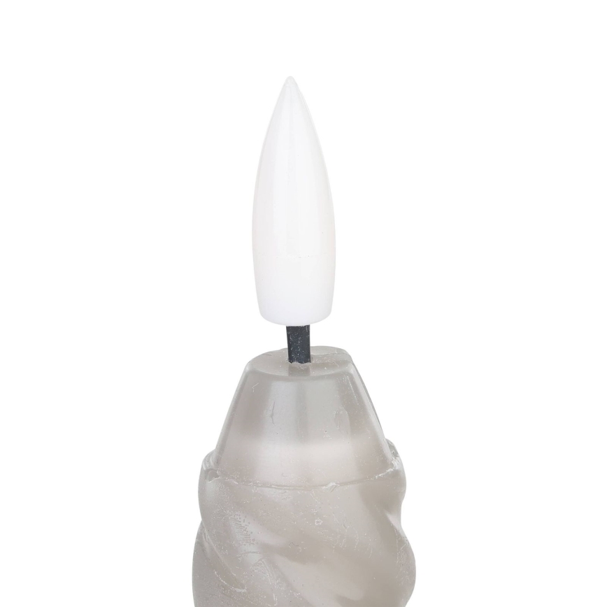 Eglo - KOMPLEKTAS 2x LED Candle LED/1xAAA 25 cm pilka
