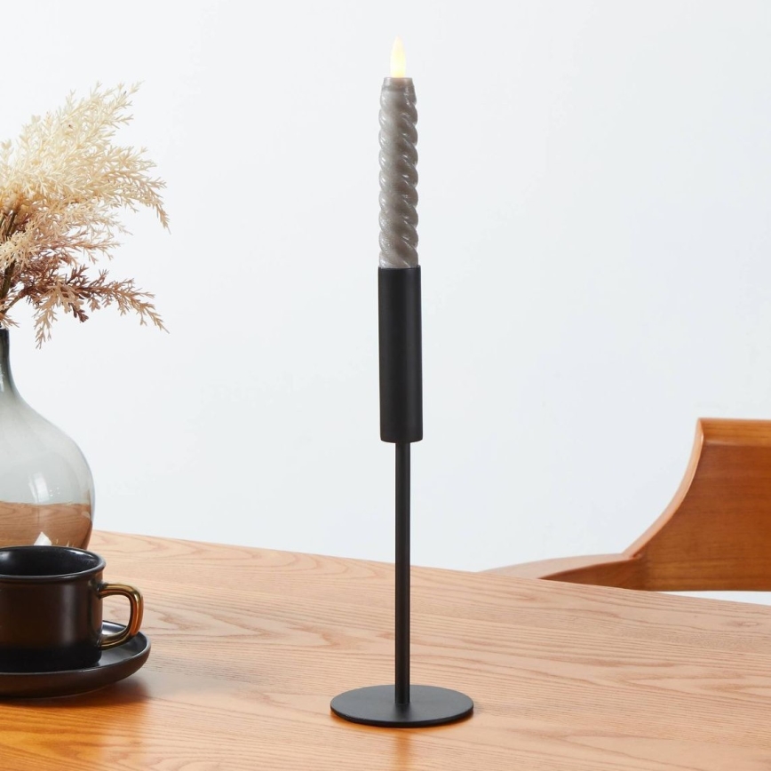Eglo - KOMPLEKTAS 2x LED Candle LED/1xAAA 15 cm pilka