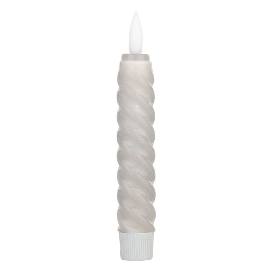 Eglo - KOMPLEKTAS 2x LED Candle LED/1xAAA 15 cm pilka